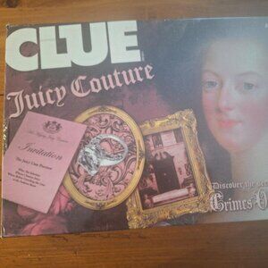 Clue Juicy Couture Crimes Board Game Hasbro 2009 Limited Edition Sealed - NIB